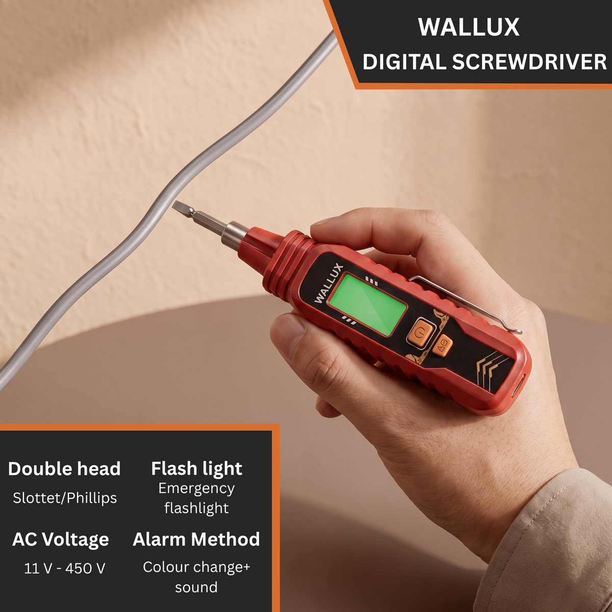 Wallux Digital Screwdriver